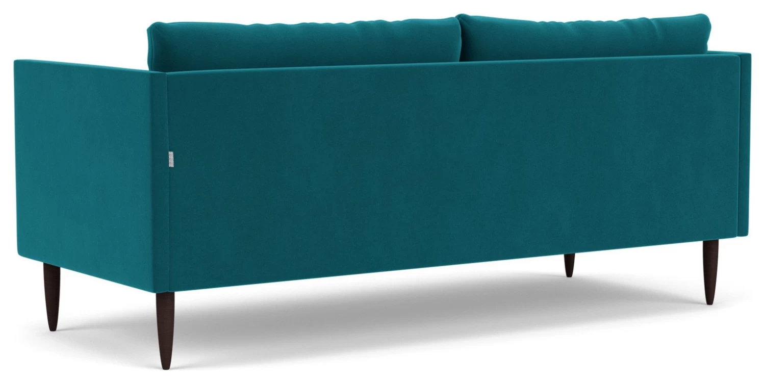 Swoon Luna Velvet 3 Seater Sofa- Kingfisher Blue 9 Swoon Luna Velvet 3 Seater Sofa- Kingfisher Blue - Image 7