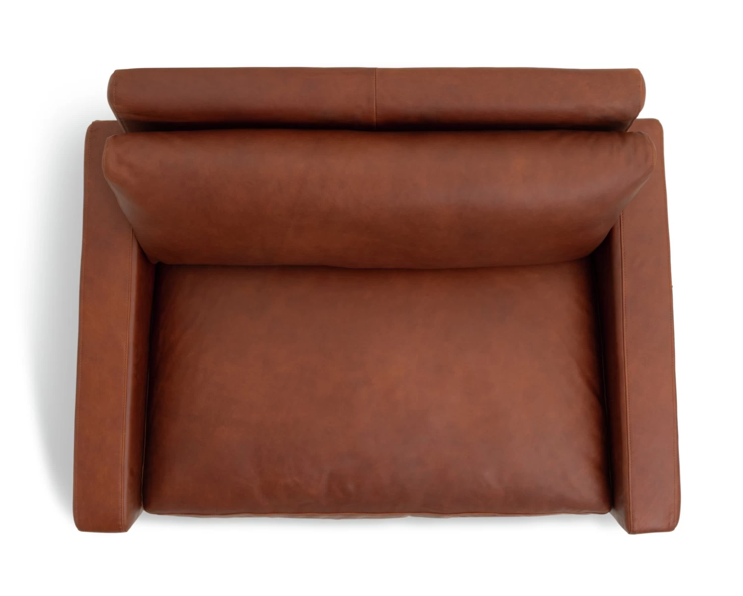 Habitat Chester Leather Cuddle Chair - Tan 10 Habitat Chester Leather Cuddle Chair - Tan - Image 8