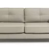 Habitat Isla 3 Seater Leather Sofa - Grey