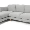 Habitat Salome Fabric Left Hand Corner Chaise Sofa - Grey -Sofa Discount Store 2207351 R Z001A