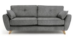 Habitat Isla 3 Seater Fabric Sofa - Grey