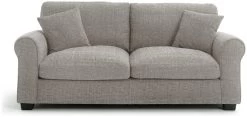 Habitat Lisbon Fabric 3 Seater Sofa - Grey