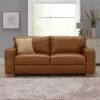 Habitat Eton Leather 3 Seater Sofa - Chocolate 1 Habitat Eton Leather 3 Seater Sofa - Chocolate -Sofa Discount Store 2271813 R Z001C