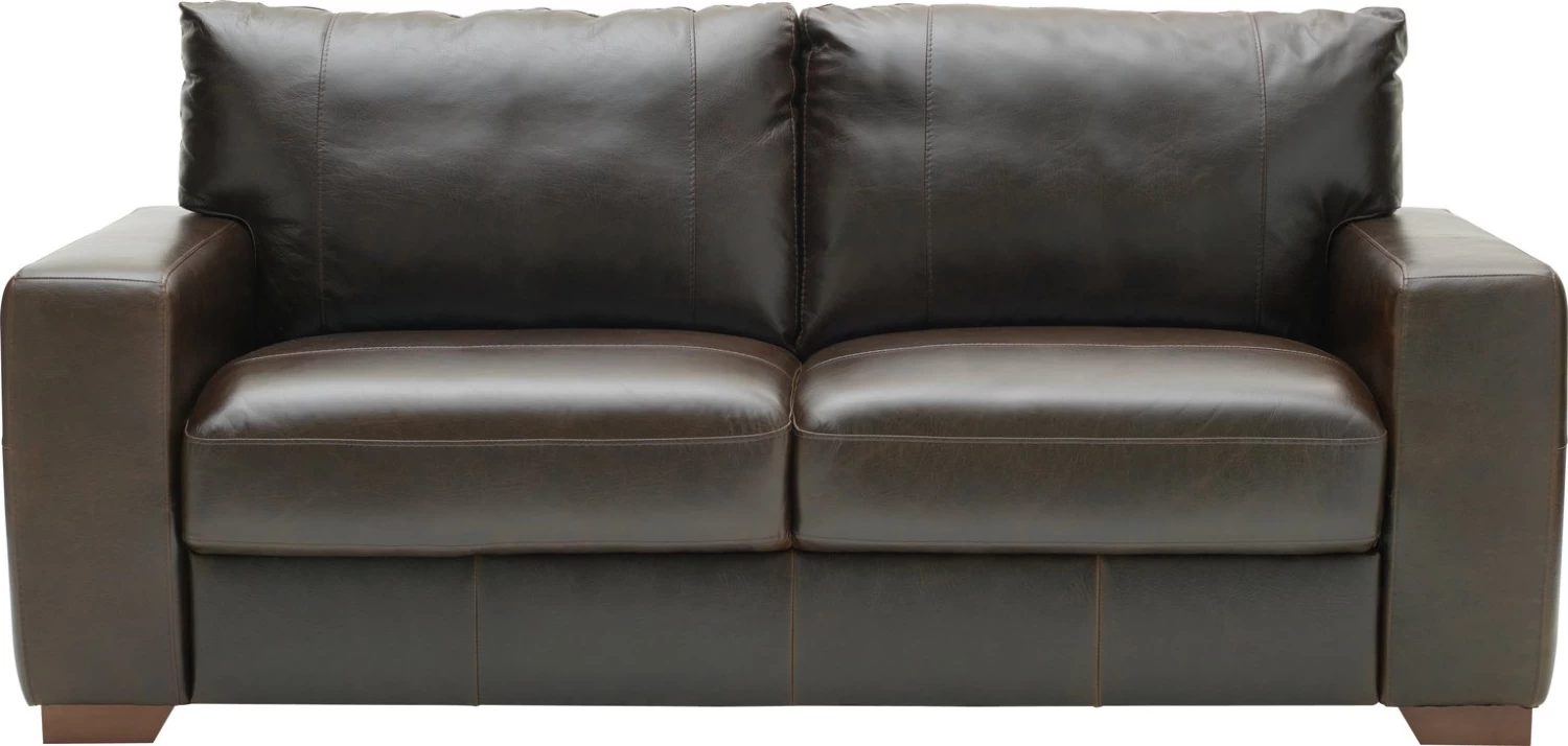Habitat Eton Leather 3 Seater Sofa - Chocolate 12 Habitat Eton Leather 3 Seater Sofa - Chocolate - Image 10