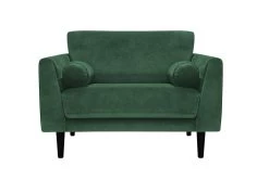 Habitat Jacob Fabric Cuddle Chair - Emerald Green