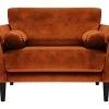 Habitat Jacob Fabric Cuddle Chair - Orange
