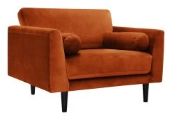 Habitat Jacob Fabric Cuddle Chair - Orange -Sofa Discount Store 2910129 R Z004A