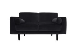 Habitat Jacob Fabric 2 Seater Sofa - Black