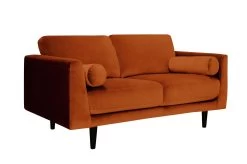 Habitat Jacob Fabric 2 Seater Sofa - Orange -Sofa Discount Store 2910198 R Z004A