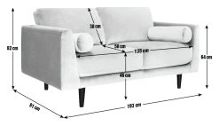 Habitat Jacob Fabric 3 Seater Sofa - Black -Sofa Discount Store 2910208 R E001