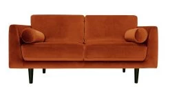 Habitat Jacob Fabric 3 Seater Sofa - Orange