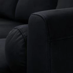 Habitat Jacob Velvet Right Hand Corner Sofa - Black 14 Habitat Jacob Velvet Right Hand Corner Sofa - Black -Sofa Discount Store 2910260 R Z009A