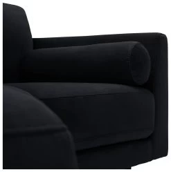 Habitat Jacob Velvet Left Hand Corner Sofa - Black 15 Habitat Jacob Velvet Left Hand Corner Sofa - Black -Sofa Discount Store 2910325 R Z010A