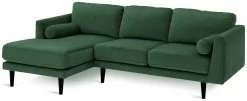 Habitat Jacob Velvet Left Hand Corner Sofa - Emerald Green 12 Habitat Jacob Velvet Left Hand Corner Sofa - Emerald Green -Sofa Discount Store 2910356 R Z003A