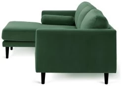 Habitat Jacob Velvet Left Hand Corner Sofa - Emerald Green 13 Habitat Jacob Velvet Left Hand Corner Sofa - Emerald Green -Sofa Discount Store 2910356 R Z004A