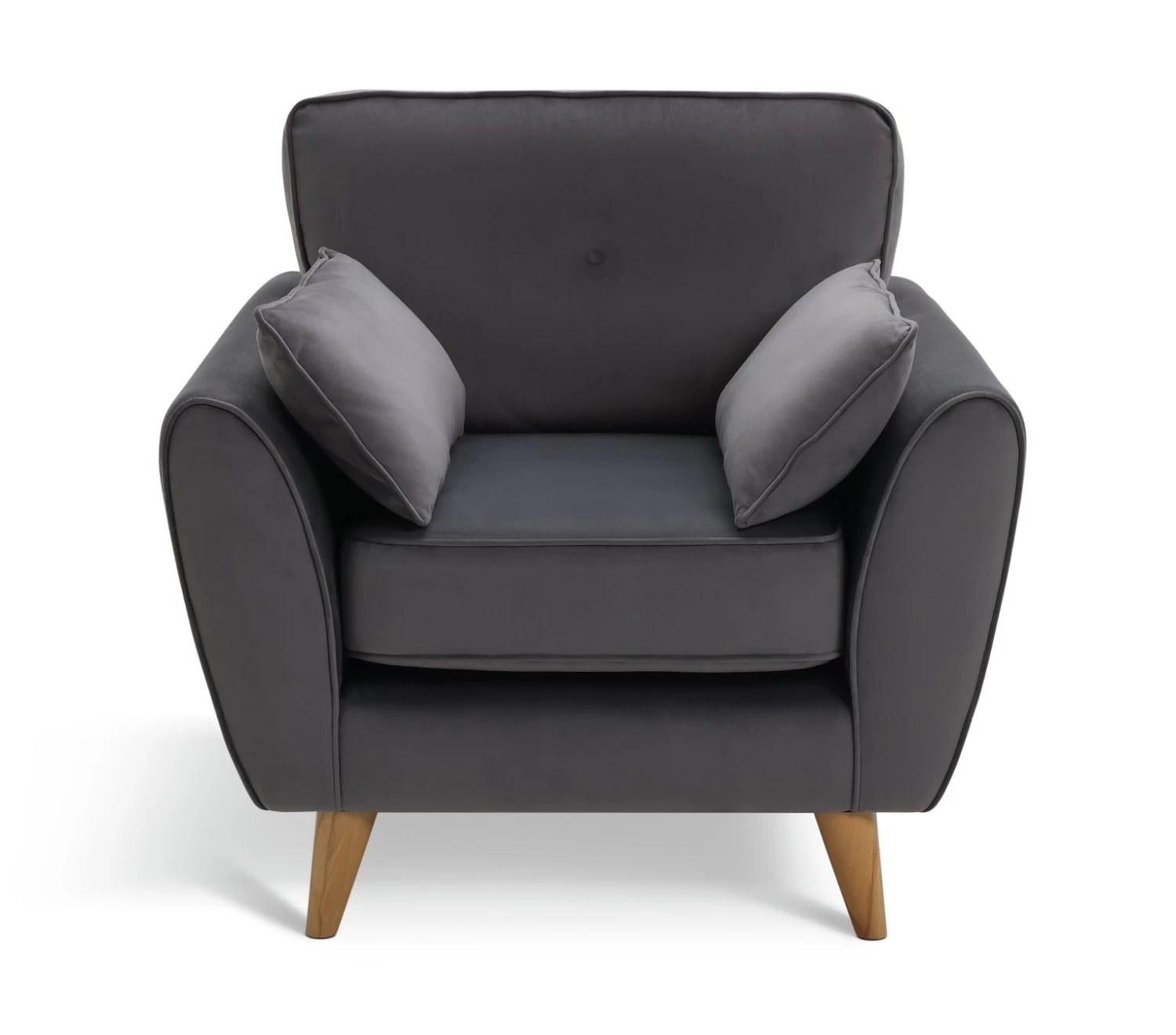 Habitat Iris Fabric Armchair - Grey 3 Habitat Iris Fabric Armchair - Grey