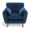 Habitat Iris Fabric Armchair - Navy -Sofa Discount Store 2910631 R Z001A