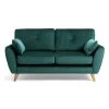 Habitat Iris Fabric 2 Seater Sofa - Teal -Sofa Discount Store 2910655 R Z001A
