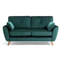 Habitat Iris Fabric 2 Seater Sofa - Teal