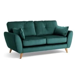 Habitat Iris Fabric 2 Seater Sofa - Teal -Sofa Discount Store 2910655 R Z002A