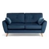 Habitat Iris Fabric 2 Seater Sofa - Navy -Sofa Discount Store 2910686 R Z001A