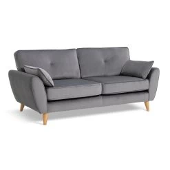 Habitat Iris Fabric 3 Seater Sofa - Grey -Sofa Discount Store 2910710 R Z002A