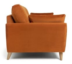 Habitat Isla 3 Seater Velvet Sofa - Orange -Sofa Discount Store 2991629 R Z004A