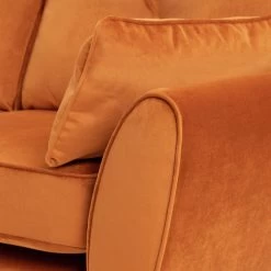 Habitat Isla 3 Seater Velvet Sofa - Orange -Sofa Discount Store 2991629 R Z007A