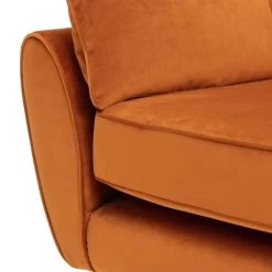 Habitat Isla 3 Seater Velvet Sofa - Orange -Sofa Discount Store 2991629 R Z008A