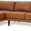 Habitat Jackson Leather Left Corner Chaise Sofa - Tan -Sofa Discount Store 3102486 R Z001A