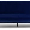 Habitat Matteo 2 Seater Velvet Clic Clac Sofa Bed - Blue -Sofa Discount Store 3152027 R Z001A