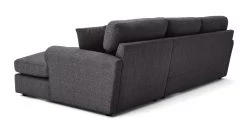 Habitat Lisbon Fabric Right Hand Corner Chaise Sofa-Charcoal -Sofa Discount Store 3154173 R Z004A