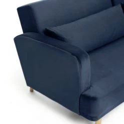 Habitat Andy Left Corner Velvet Clic Clac Sofa Bed - Navy -Sofa Discount Store 3159491 R Z009A