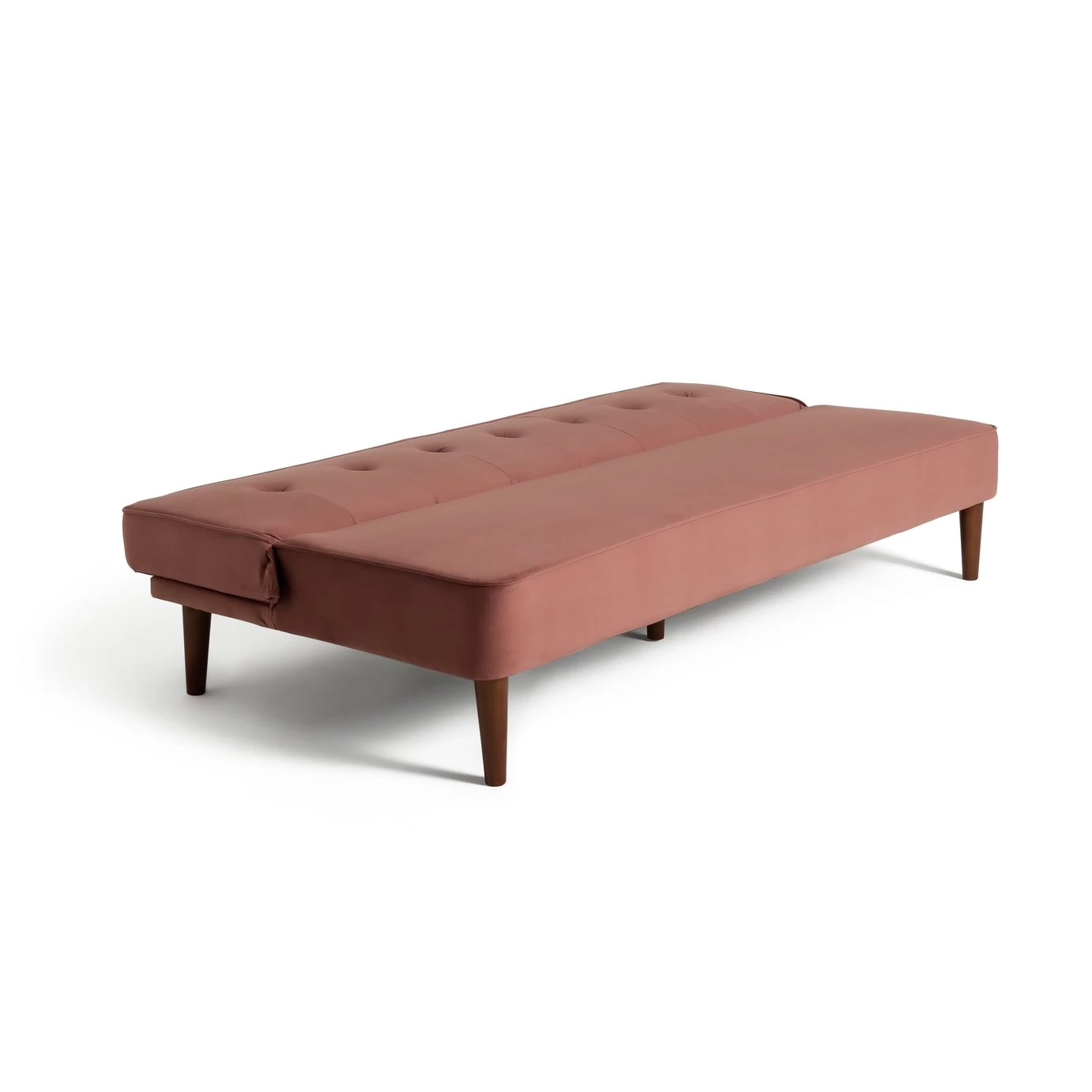 Habitat Odeon 2 Seater Velvet Clic Clac Sofa Bed - Pink 4 Habitat Odeon 2 Seater Velvet Clic Clac Sofa Bed - Pink - Image 2
