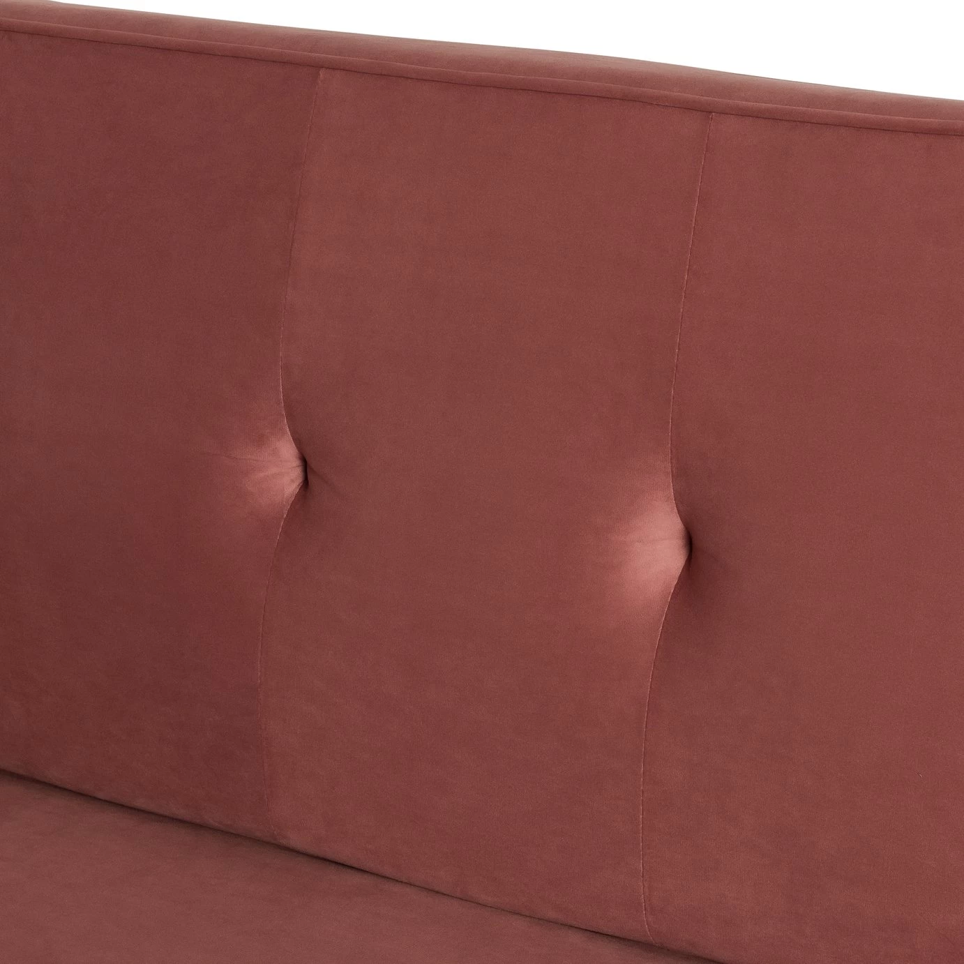 Habitat Odeon 2 Seater Velvet Clic Clac Sofa Bed - Pink 6 Habitat Odeon 2 Seater Velvet Clic Clac Sofa Bed - Pink - Image 4