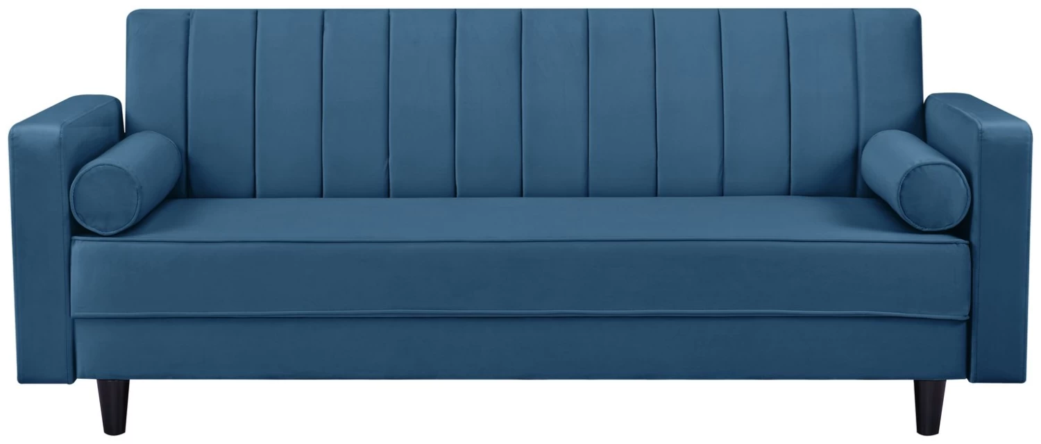 Habitat Preston Clic Clac Velvet Sofa Bed - Navy 3 Habitat Preston Clic Clac Velvet Sofa Bed - Navy