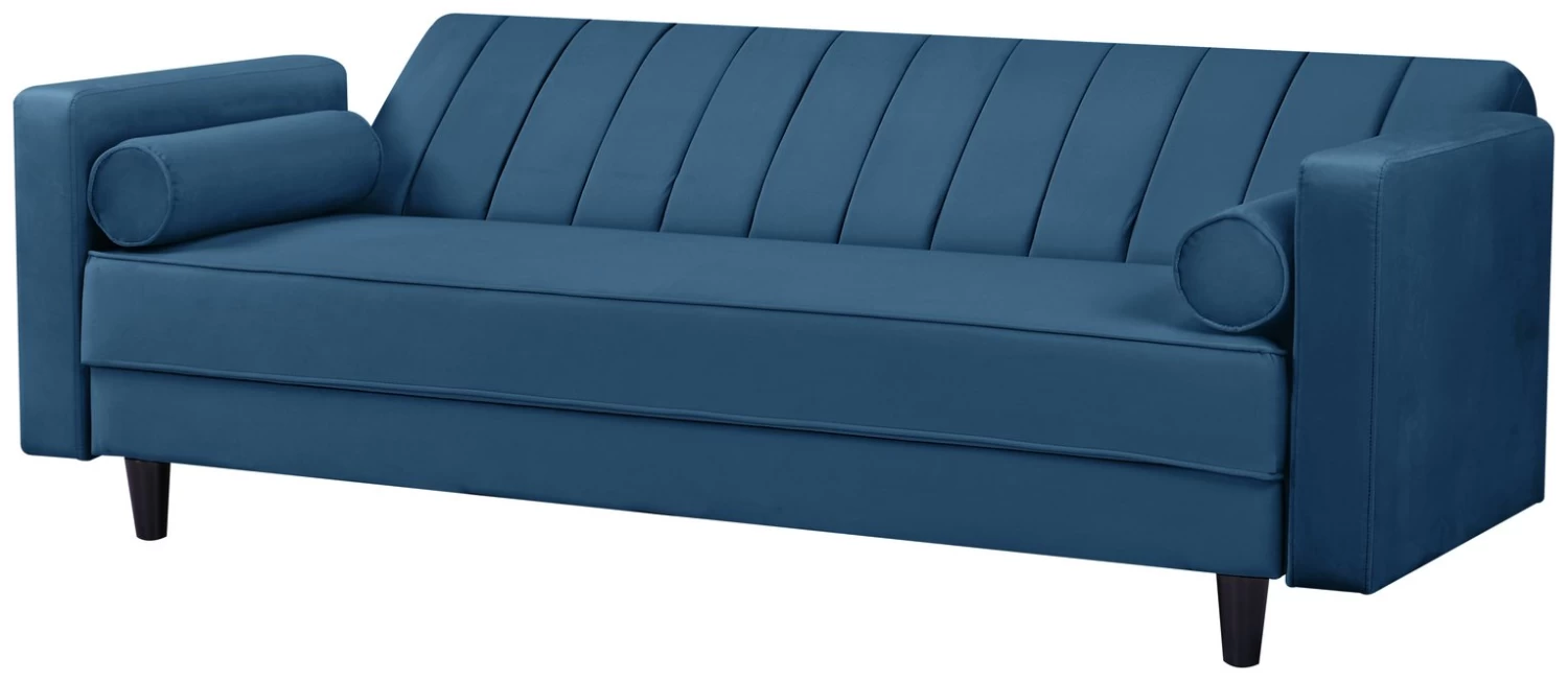 Habitat Preston Clic Clac Velvet Sofa Bed - Navy 15 Habitat Preston Clic Clac Velvet Sofa Bed - Navy - Image 13