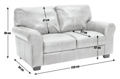 Habitat Salisbury Leather 2 Seater Sofa - Tan -Sofa Discount Store 3314951 R E001