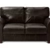 Habitat Salisbury Leather 2 Seater Sofa - Chocolate -Sofa Discount Store 3336348 R Z001A