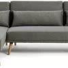 Habitat Andy Left Corner Fabric Clic Clac Sofa Bed - Grey -Sofa Discount Store 3361928 R Z001A