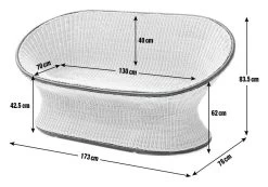 Habitat Koba Rattan 2 Seater Sofa - Natural -Sofa Discount Store 3369229 R E001