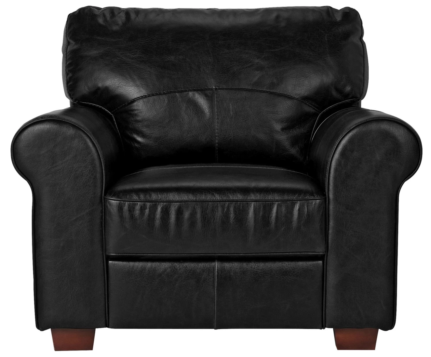 Habitat Salisbury Leather Armchair - Black 11 Habitat Salisbury Leather Armchair - Black - Image 9