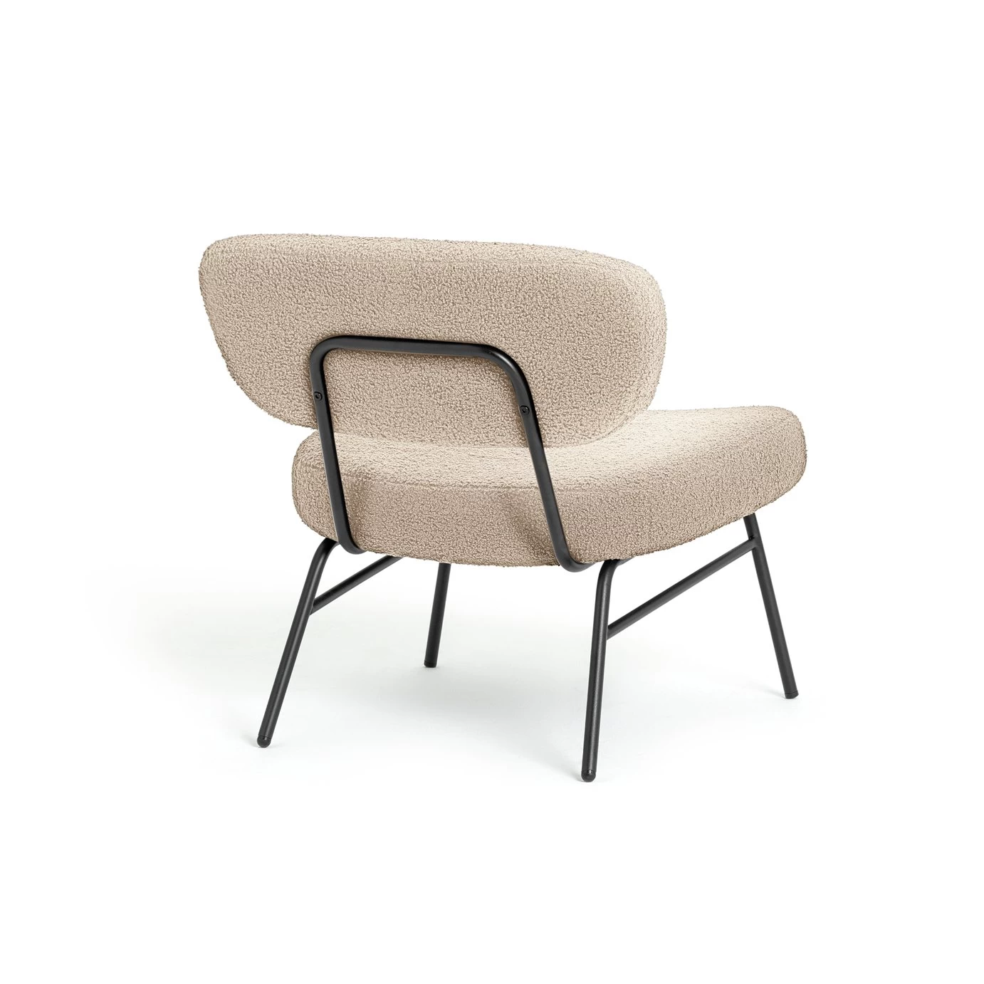 Habitat Cole Boucle Accent Chair - Cream 8 Habitat Cole Boucle Accent Chair - Cream - Image 6