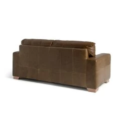 Habitat Eton Leather 3 Seater Sofa - Tan -Sofa Discount Store 3433454 R Z003A
