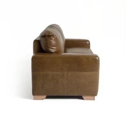 Habitat Eton Leather 3 Seater Sofa - Tan -Sofa Discount Store 3433454 R Z004A
