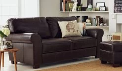 Habitat Salisbury Leather 3 Seater Sofa - Chocolate 13 Habitat Salisbury Leather 3 Seater Sofa - Chocolate -Sofa Discount Store 3553516 R Z001C