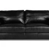 Habitat Salisbury Leather 3 Seater Sofa - Black -Sofa Discount Store 3568604 R Z001A