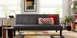 Habitat Patsy 2 Seater Clic Clac Sofa Bed - Charcoal -Sofa Discount Store 3578704 R Z001C