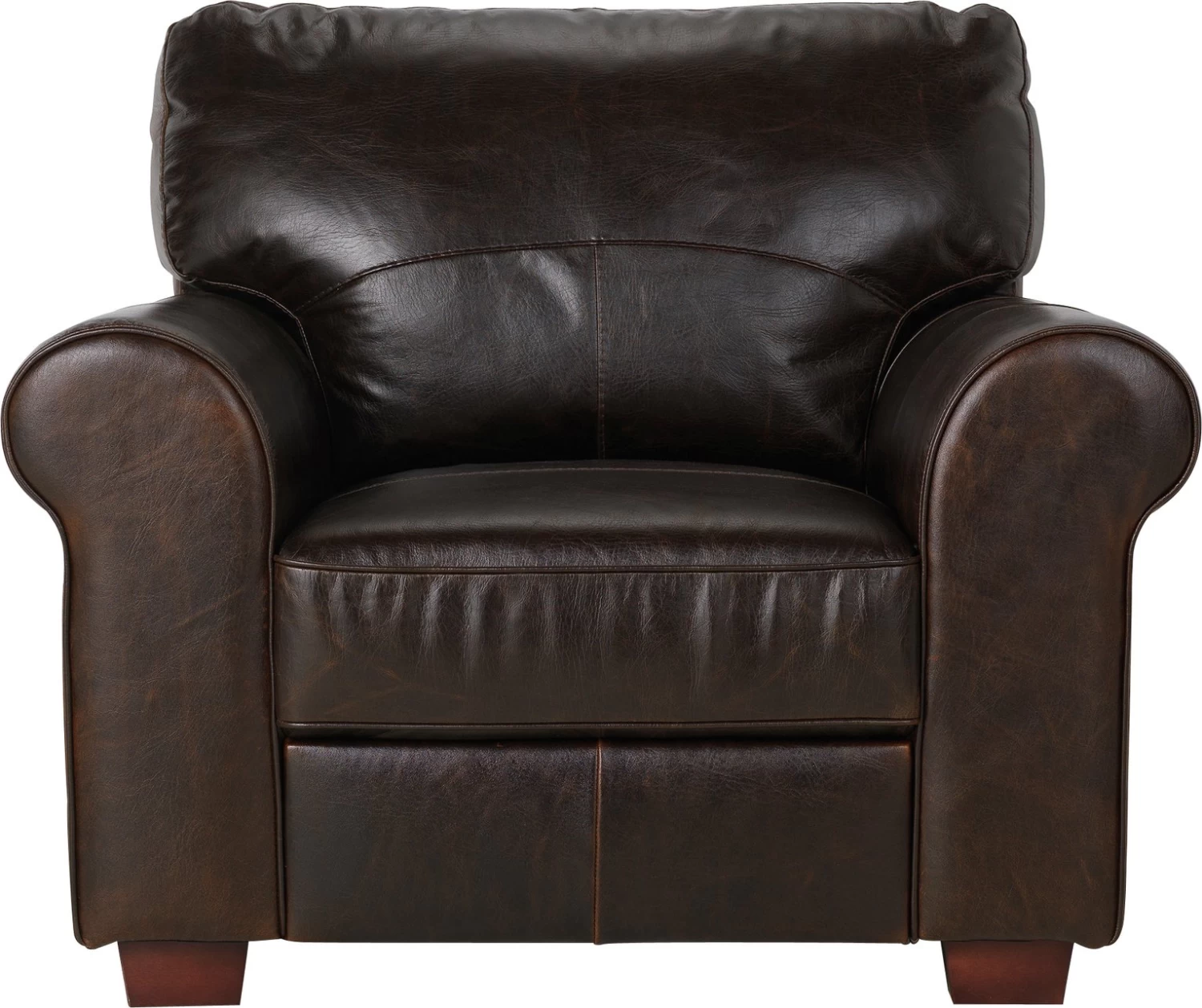 Habitat Salisbury Leather Armchair - Chocolate 3 Habitat Salisbury Leather Armchair - Chocolate