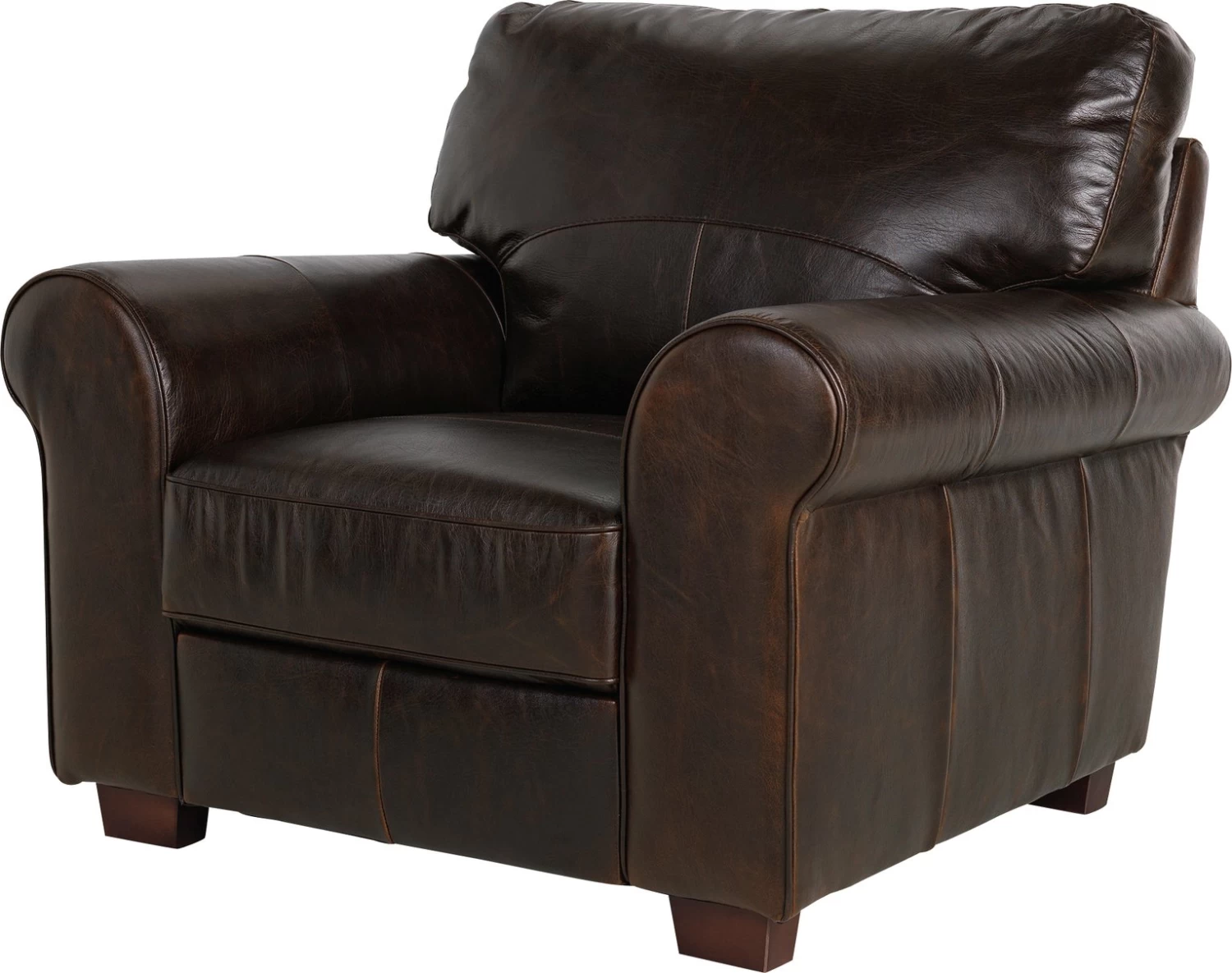 Habitat Salisbury Leather Armchair - Chocolate 8 Habitat Salisbury Leather Armchair - Chocolate - Image 6